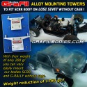 Alloy mounting towers to fit SCRR body on 5ive-T